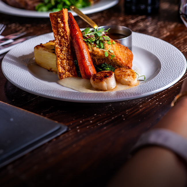 Explore our great offers on Pub food at The Coombe Cellars
