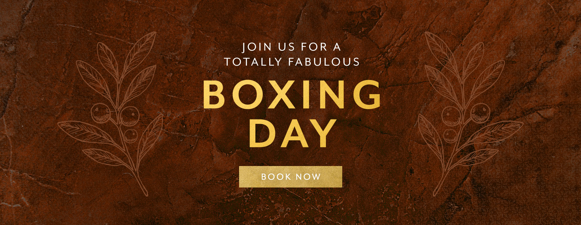 Boxing Day menu at The Coombe Cellars