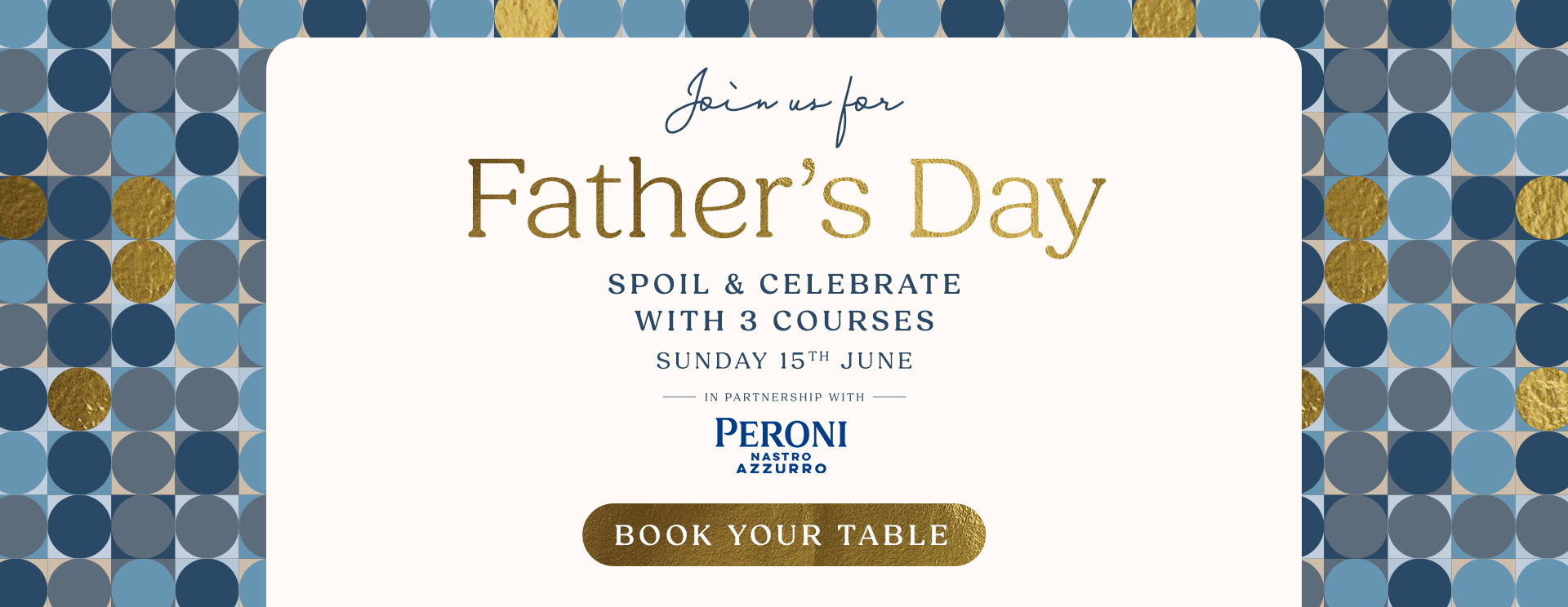 Father’s Day menu Newton Abbot