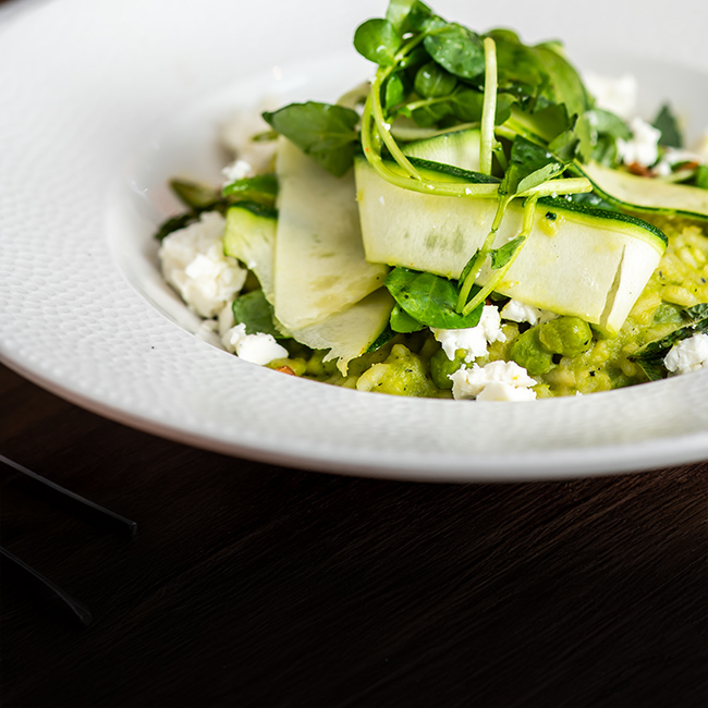 Vegan menu at The Coombe Cellars