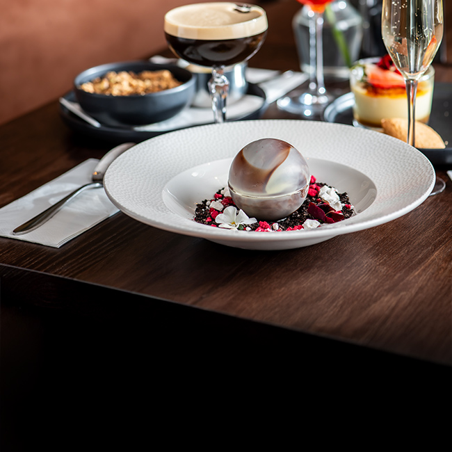 Dessert menu at The Coombe Cellars